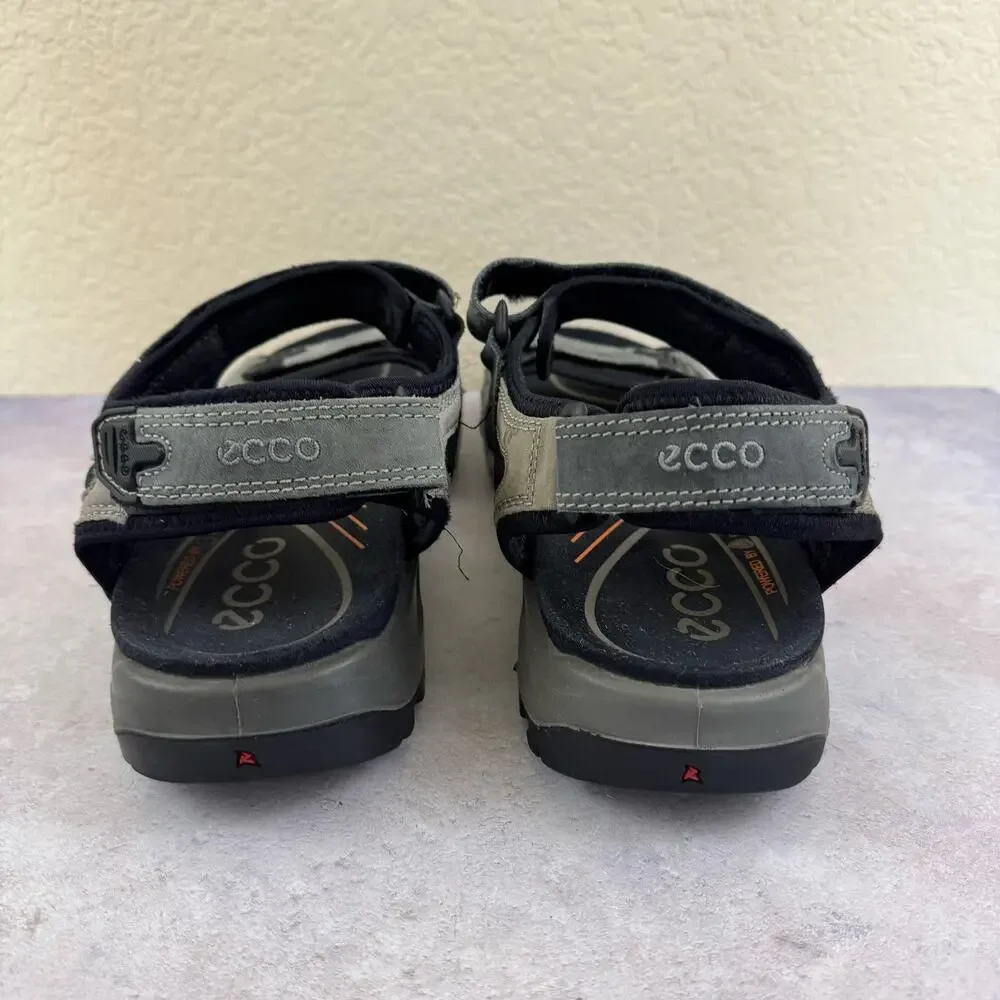 ECCO Offroad Yucatan Nubuck Walking Hiking Sandals Beige Size EU 46 Mens US 12